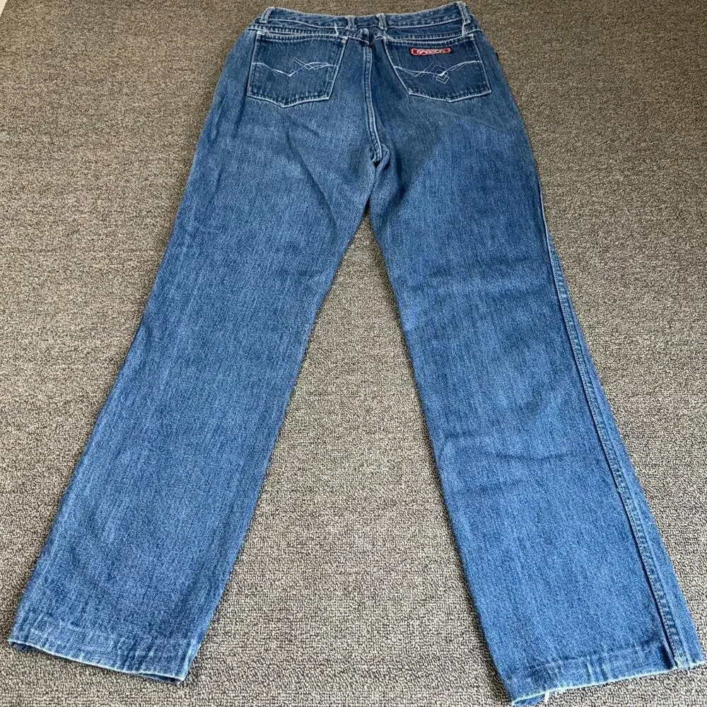 Y2K‎ Sasson Ankle Jeans Womens 13 Blue Denim Medium Wash Straight Leg *HEMMED*